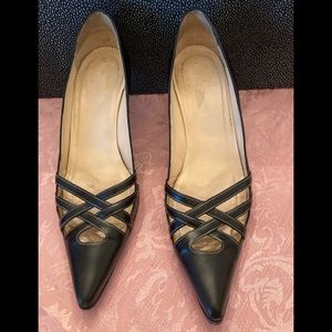 Christian Louboutin black leather shoes size 7.5